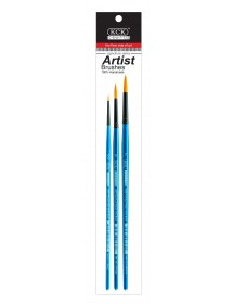 KCK PREMIUM NYLON SHORT HANDLE ARTIST BRUSH - BR SH07